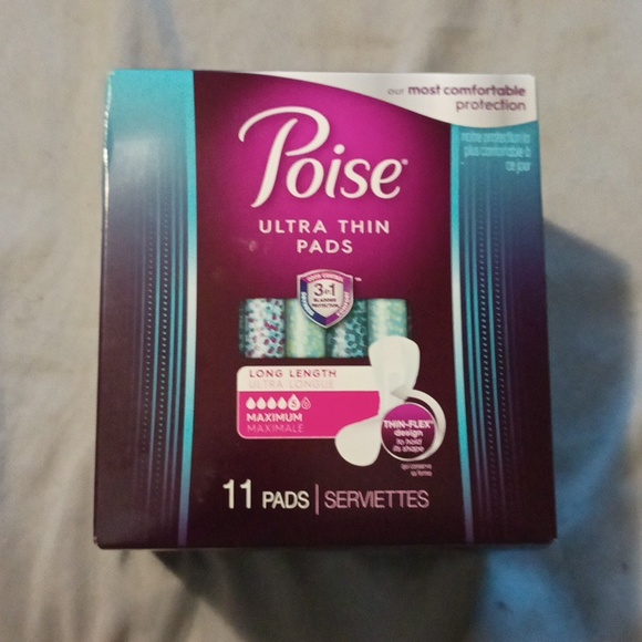 Poise Ultra Thin Pads Long Maximum - Picture 1 of 2